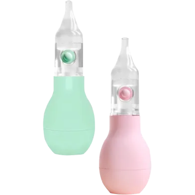 Silicone Head Anti-backflow Nasal Suction Device Baby Nose Cleaner - 1 Pc - Rokomari product